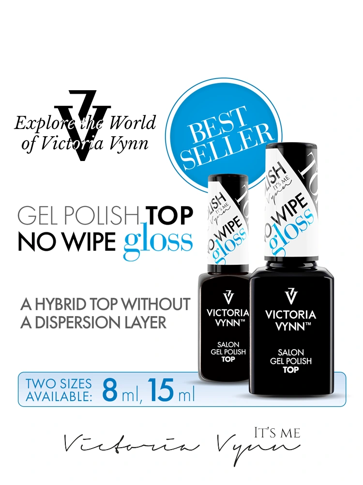 Salon Gel Polish Top Coat No Wipe Gloss 4 Top coat gloss no wipe 1 1