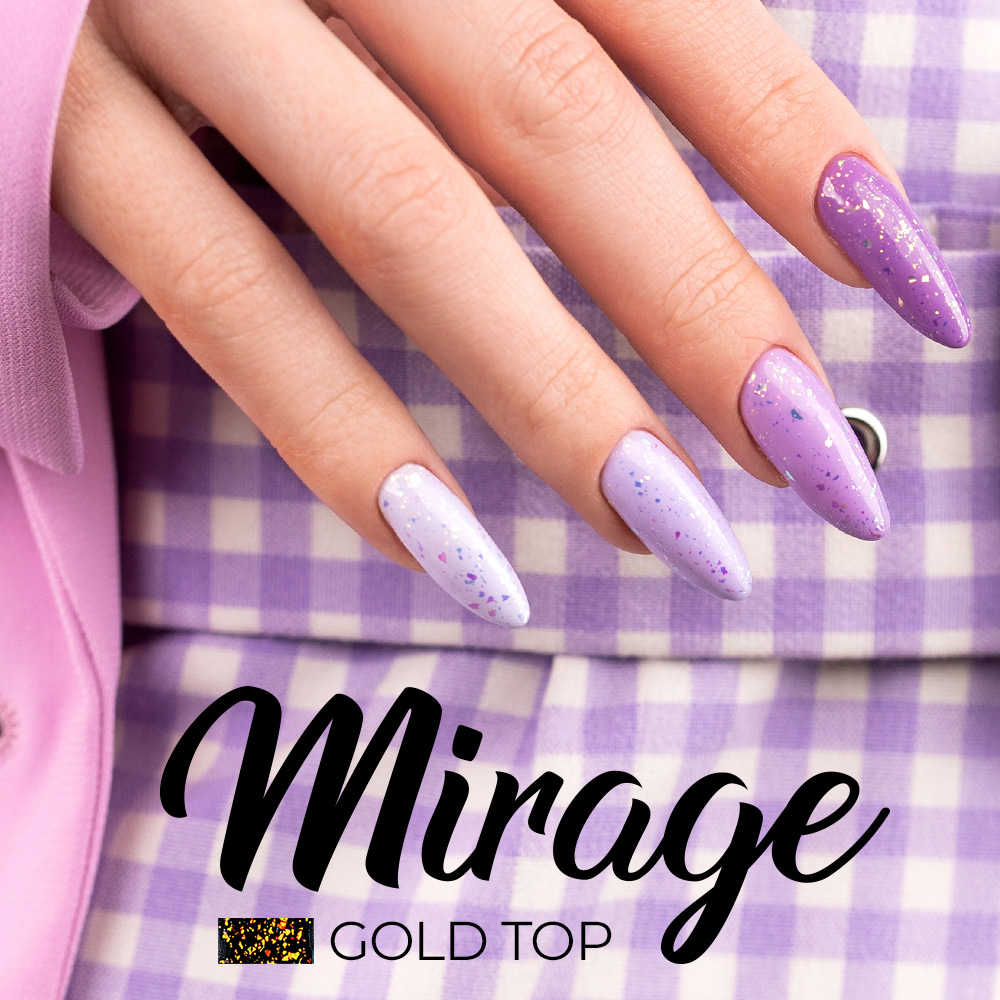 Glitter Top Coat Mirage Gold 1 2