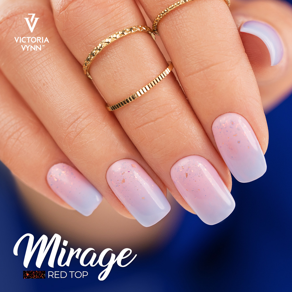 Glitter Top Coat Mirage Red 1 2