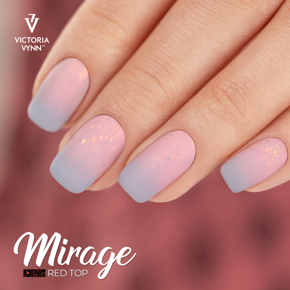 Glitter Top Coat Mirage Red 1 5