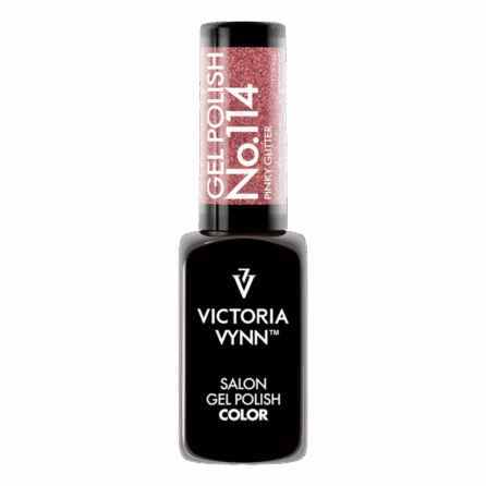 Salon Gel Polish 114 Pink Glitter