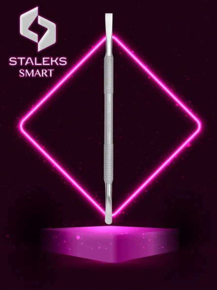 Staleks Cuticle Pushers 13 Best 2in1 Manicure Cuticle Pusher Staleks Smart 70 Type 1 Straight and Rounded Pusher