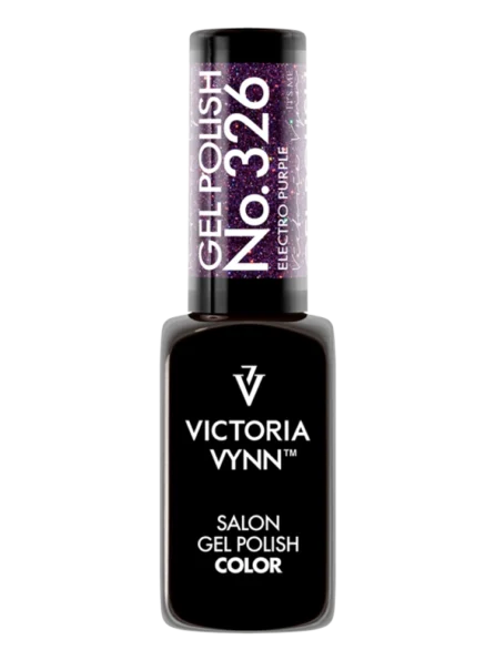 best disco gel nail polish Victoria VYNN 326 Electro Purple 326