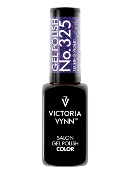 flashing disco gel polish Victoria VYNN 325 Techno Violet