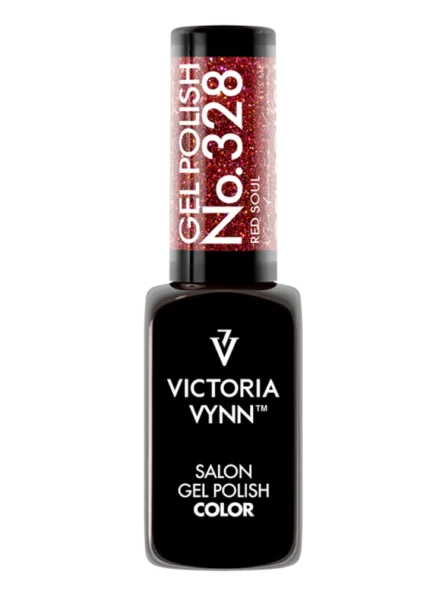 red disco gel polish victoria vynn 328 red soul disco fever collection