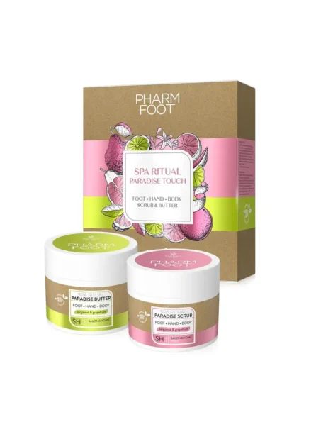 Victoria VYNN Pharm Foot SPA Ritual Paradise Touch Best body scrub and Body butter bergamot & grapefruit