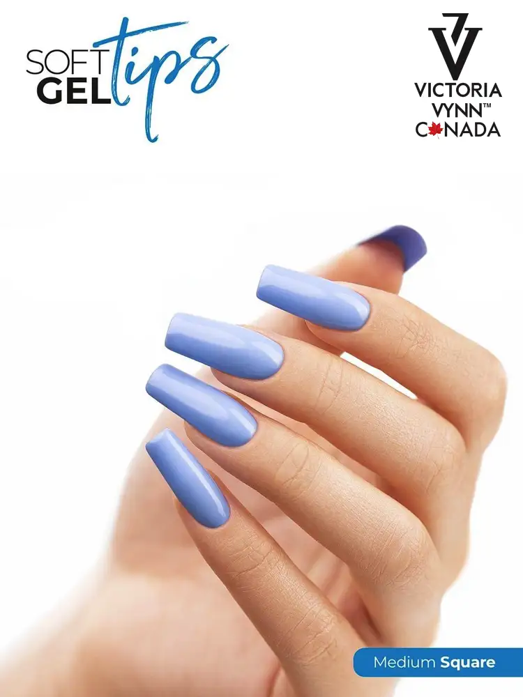 Victoria VYNN Soft Gel Tips Medium Square 500 Pieces 6 soft gel medium square tips
