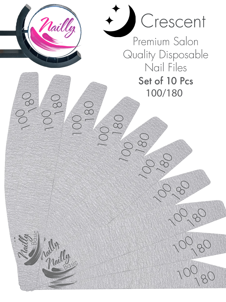 Nail Files Crescent Set of 10 pcs 100180 3