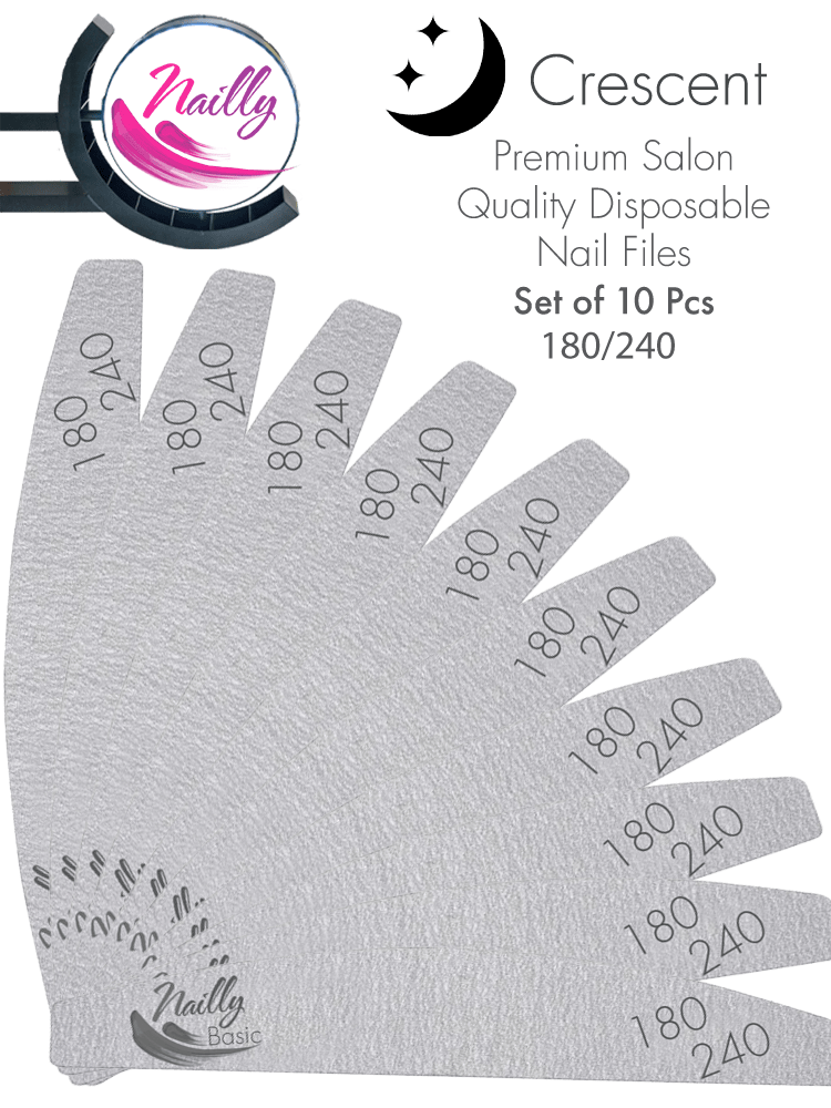 Nail Files Crescent Set of 10 pcs 180240 2