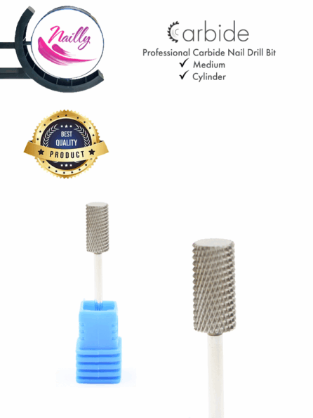 Nailly Professional Carbide Nail Drill Bit Cylinder Medium