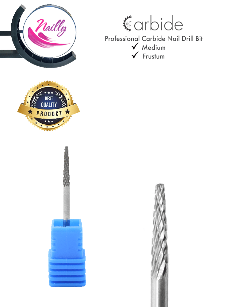 Nailly Professional Carbide Nail Drill Bit Frustum Medium 2 Nailly Professional Carbide Nail Drill Bit Frustum Medium 2