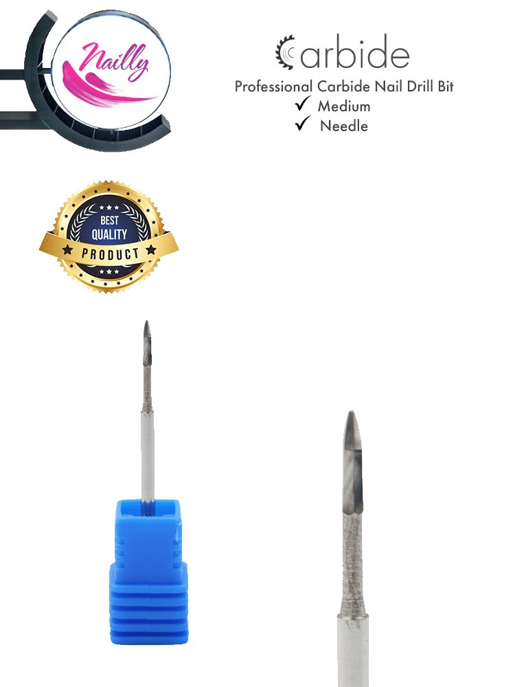 Nailly Professional Carbide Nail Drill Bit Niddle Medium 2