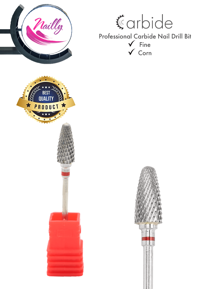 Nailly Professional Carbide Nail Drill Bit Red 2