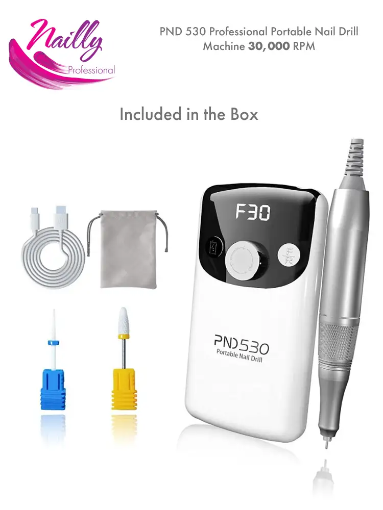 Nailly Professional Cordless Electric Nail File PND 530 30000 RPM