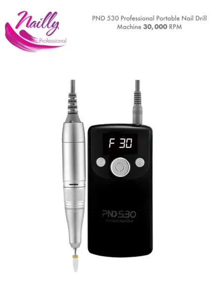 Nailly Professional Cordless Electric Nail File PND 530 30,000 RPM Black