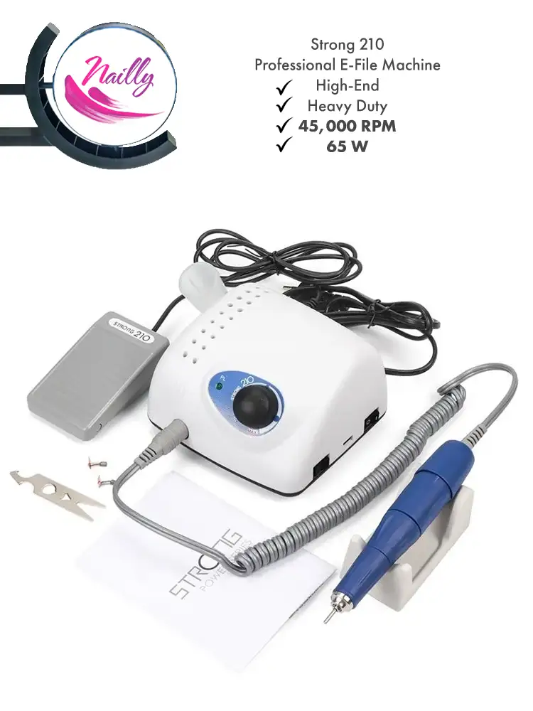 Nailly professional E-file Machine Strong 210 45,000 RPM
