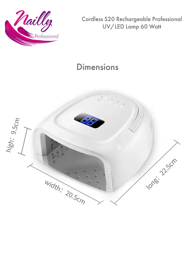 nailly professional best rechargeable uv led nail lamp 60watt 1 3