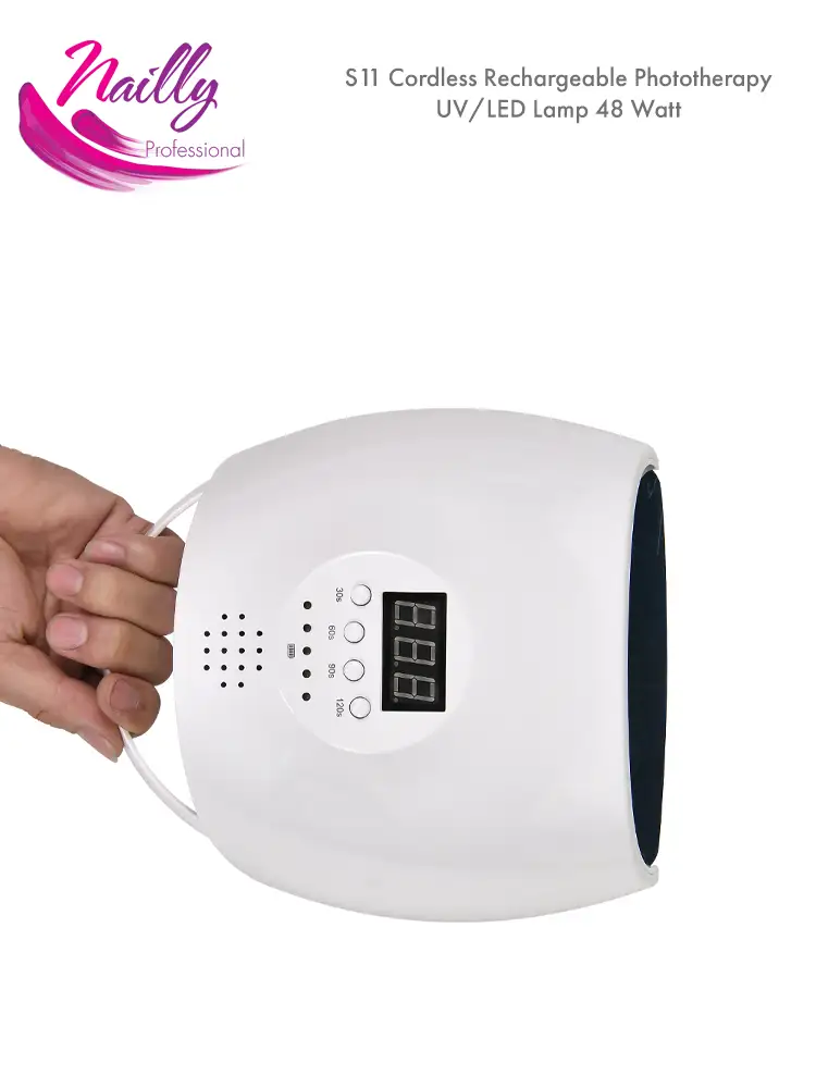 nailly professional s11 Rechargeable Professional UV LED Nail Lamp Cordless 1 2