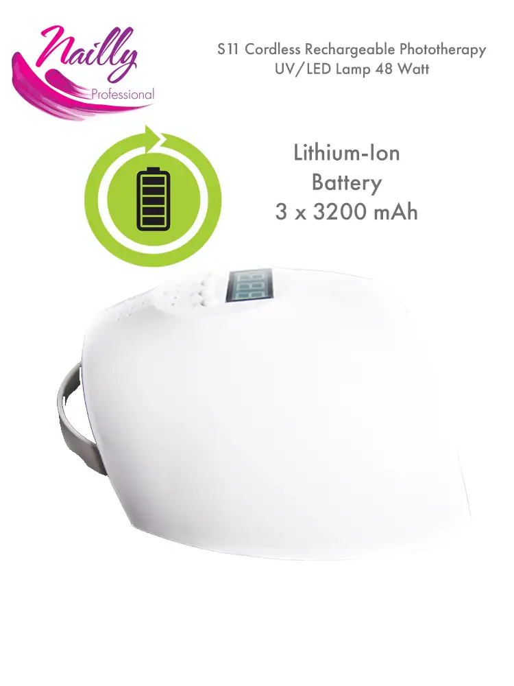 nailly professional s11 Rechargeable Professional UV LED Nail Lamp Cordless 1 7