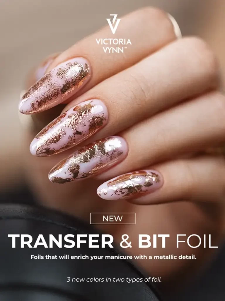 victoria vynn bit foil and trasbfer foil nail art stickers