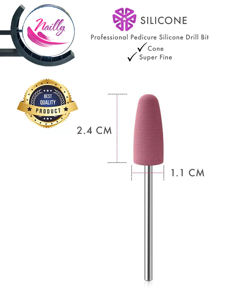 nailly professional silicone pedicure drill bit