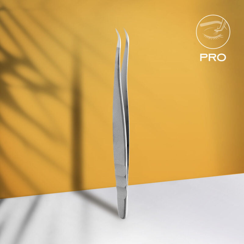 Staleks PRO Professional eyelash tweezers EXPERT 41 TYPE 3 (curved) 2 pinczet dlya resnicz te 41 3 800x800 1