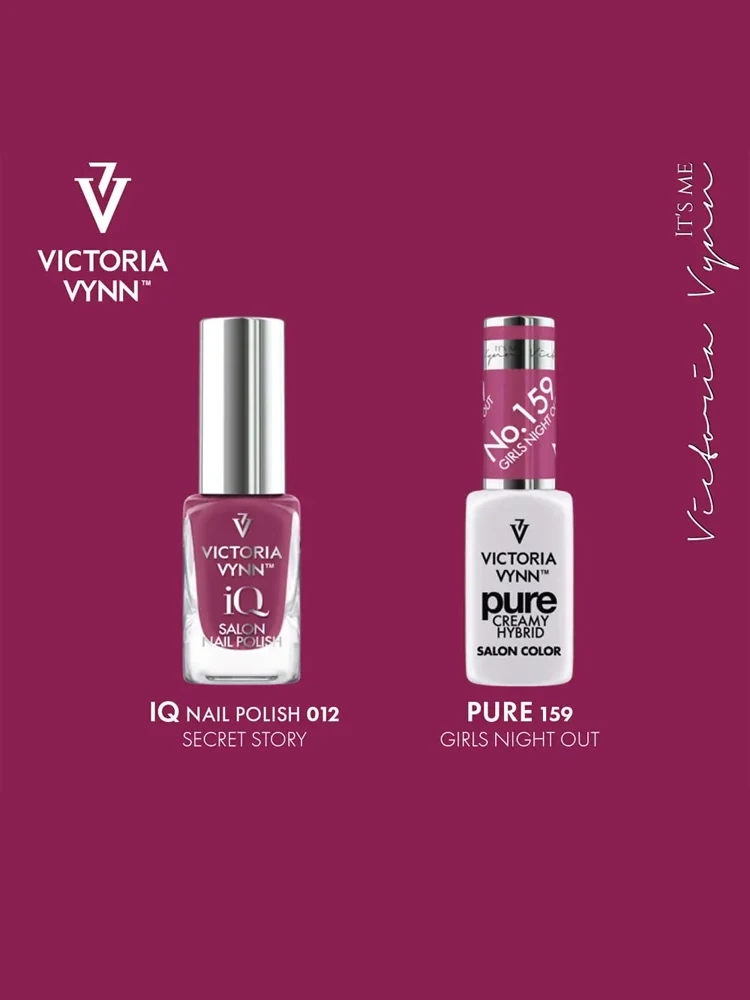 Victoria VYNN 2 Pack Pure Creamy Hybrid 159 + iQ Nail Polish 12 4 iq vegan nail polish 012 pure gel polish 159