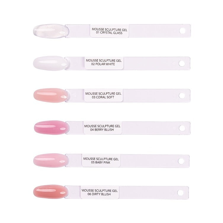 color chart mousse sculpture gel 01 06