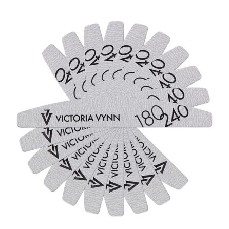 Victoria Vynn White Crescent Nail File 180/240 - 10pcs