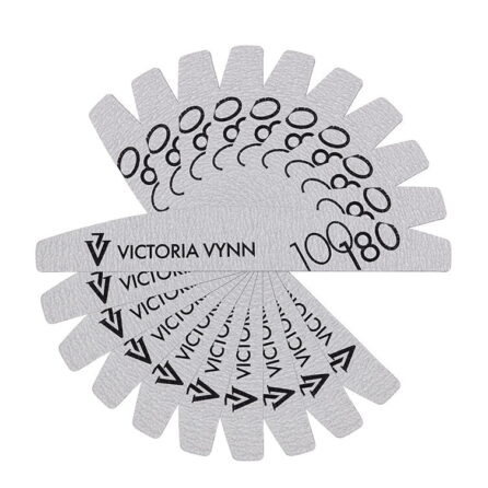 Victoria Vynn White Crescent Nail File 100/180 - 10pcs
