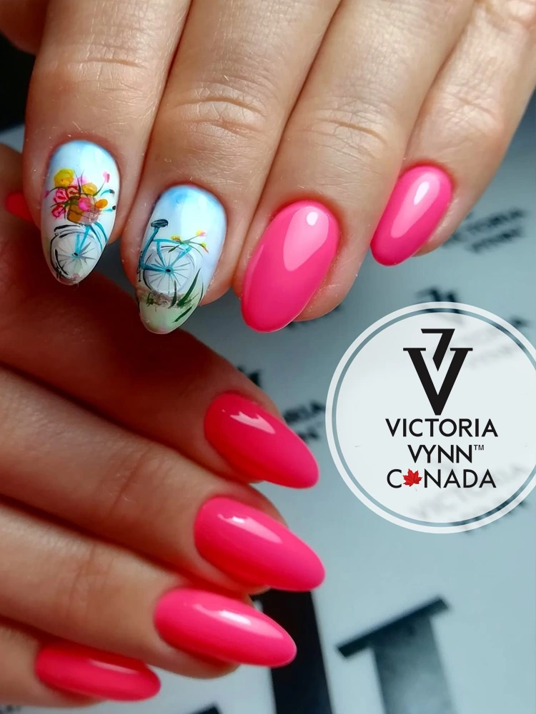 Pure Creamy Hybrid Gel Polish No. 077 Hot Shot 8 Best Bright Neon Pink Nails Victoria VYNN Pure Creamy Hybrid 077 Hot Shot 1 4