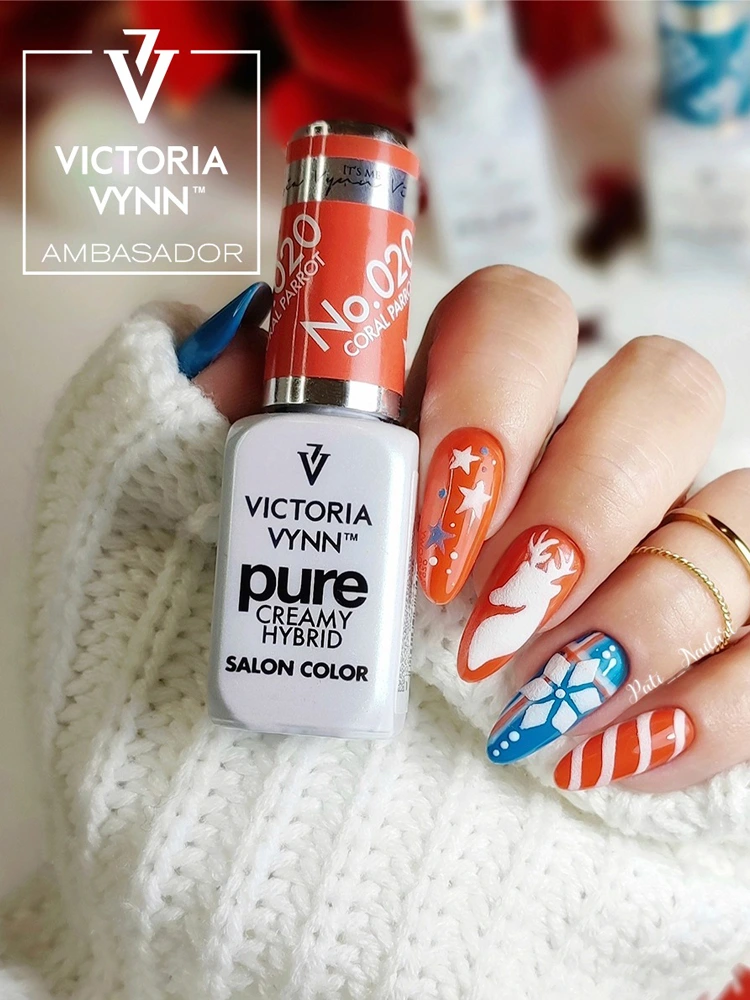 Best Coral Orange Gel Polish Victoria VYNN Pure Creamy Hybrid 020 Coral Parrot
