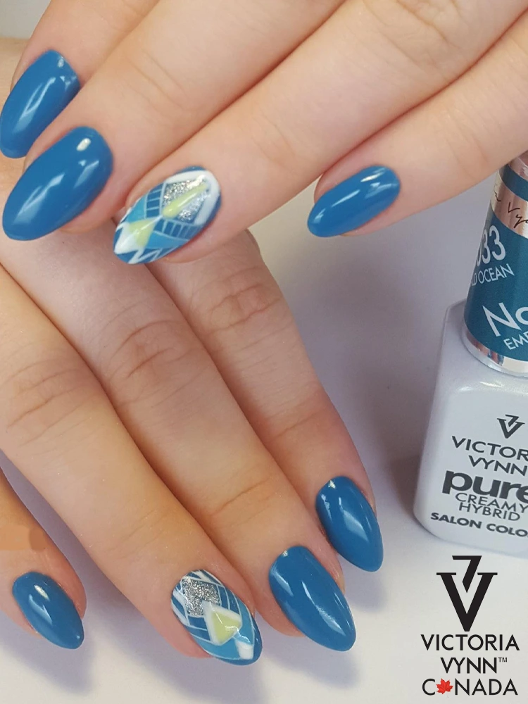 Best Diamond Blue Nails Victoria VYNN Pure Creany Hybrid 033 Emerald Ocean 1 1