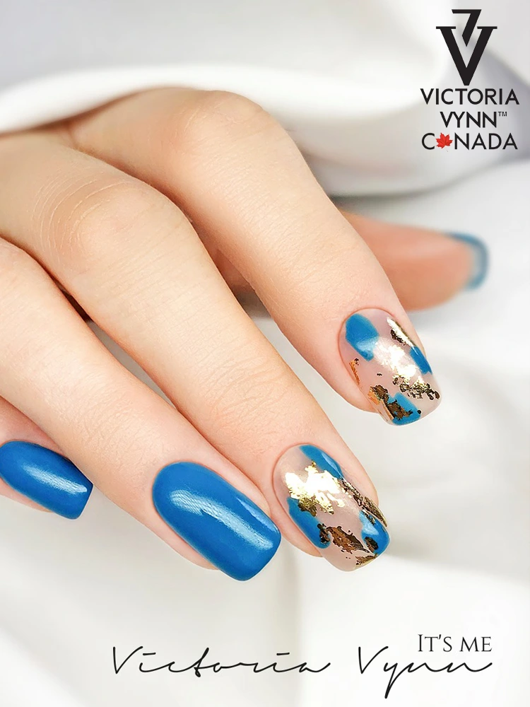 Best Diamond Blue Nails Victoria VYNN Pure Creany Hybrid 033 Emerald Ocean