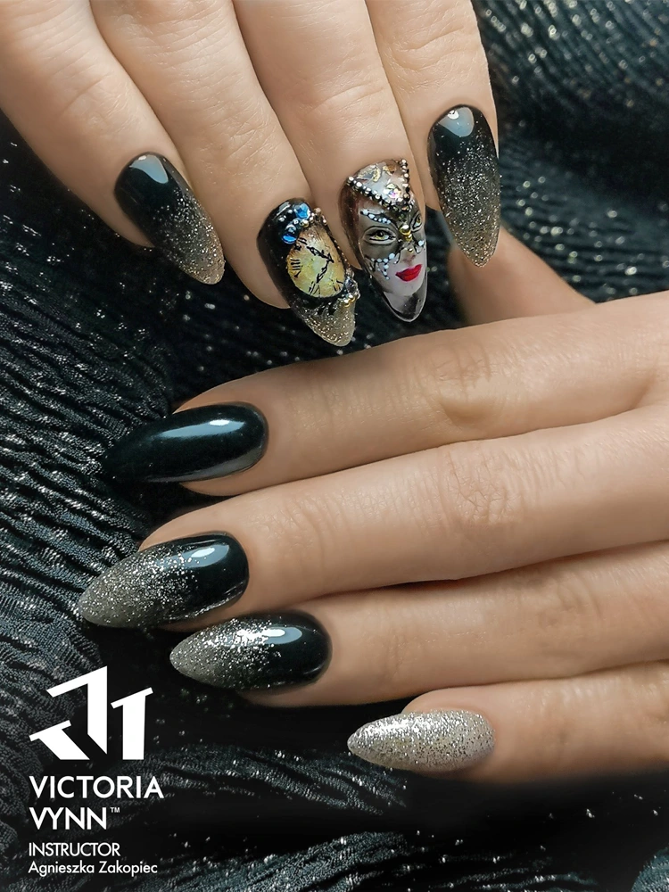 Best Intense Black Gel Nails Victoria VYNN Pure Creamy Hybrid 036 Jet Black 1 1