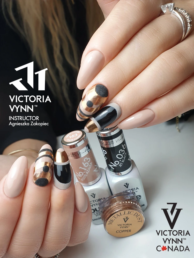 Best Intense Black Gel Nails Victoria VYNN Pure Creamy Hybrid 036 Jet Black 1 3