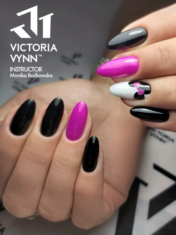 Best Intense Black Gel Nails Victoria VYNN Pure Creamy Hybrid 036 Jet Black 1 5