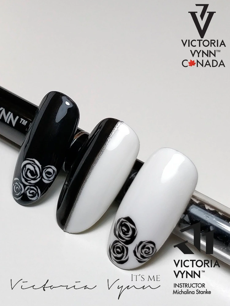 Best Intense Black Gel Nails Victoria VYNN Pure Creamy Hybrid 036 Jet Black