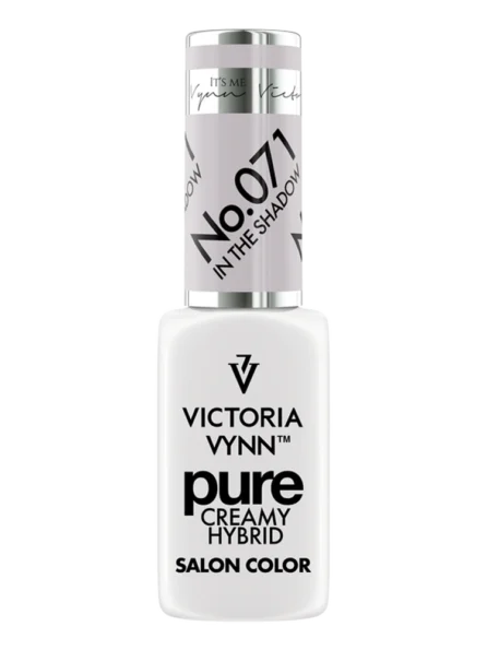 Best Light Grey Nails Victoria VYNN Pure Creamy Hybrid 071 in the shadow
