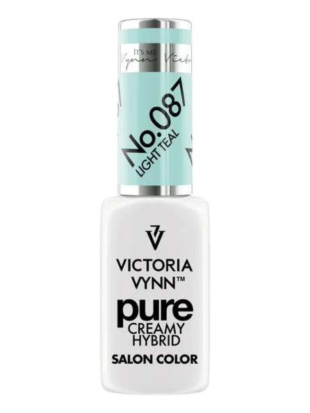 Best Mint Green Nails Victoria VYNN Pure Creamy Hybrid 087 Light Teal