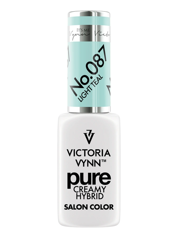 Pure Creamy Hybrid Gel Polish No. 087 Light Teal 2 Best Mint Green Nails Victoria VYNN Pure Creamy Hybrid 087 Light Teal