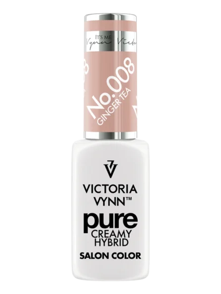 Best Neutral Beige Nails Victoria VYNN Pure Creamy Hybrid 008 Ginger Tea