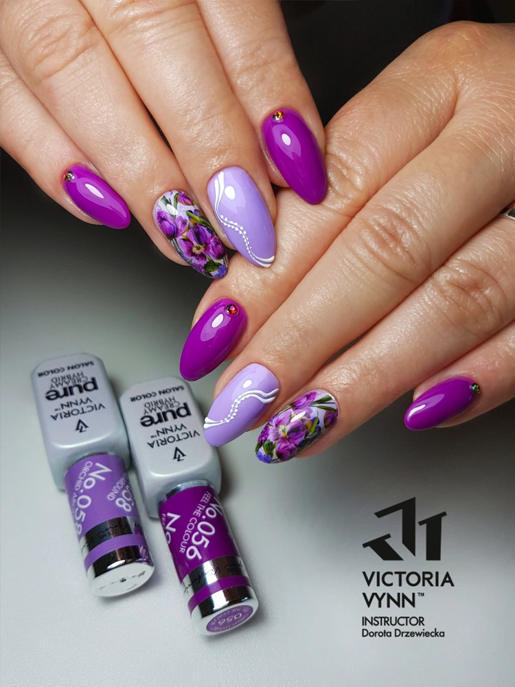 Best Purple gel nails Victoria VYNN Pure Creamy Hybrid Feel the Colour 056 1 2