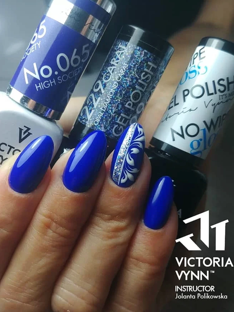 Pure Creamy Hybrid Gel Polish No. 065 High Society 10 Best Sapphire Blue Nails Victoria VYNN Pure Creamy Hybrid 065 High Society 1 2