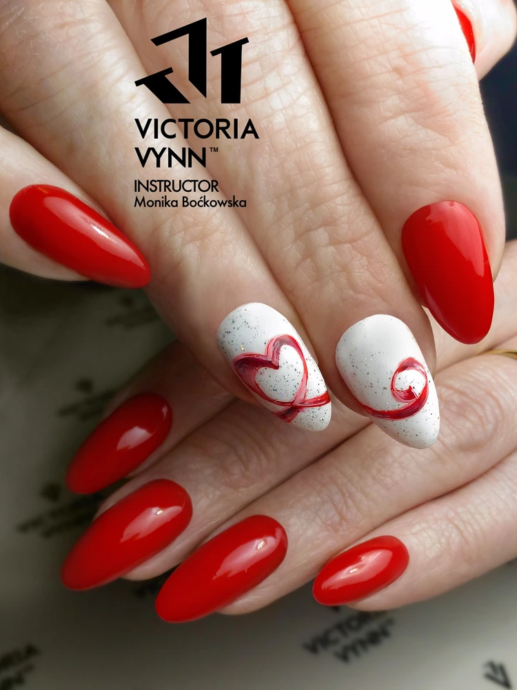 Pure Creamy Hybrid Gel Polish No. 022 Ever Poppy 6 Best Selling Catchy Blood Red Nails Victoria VYNN Pure Creamy Hybrid 022 Ever Poppy 1 3