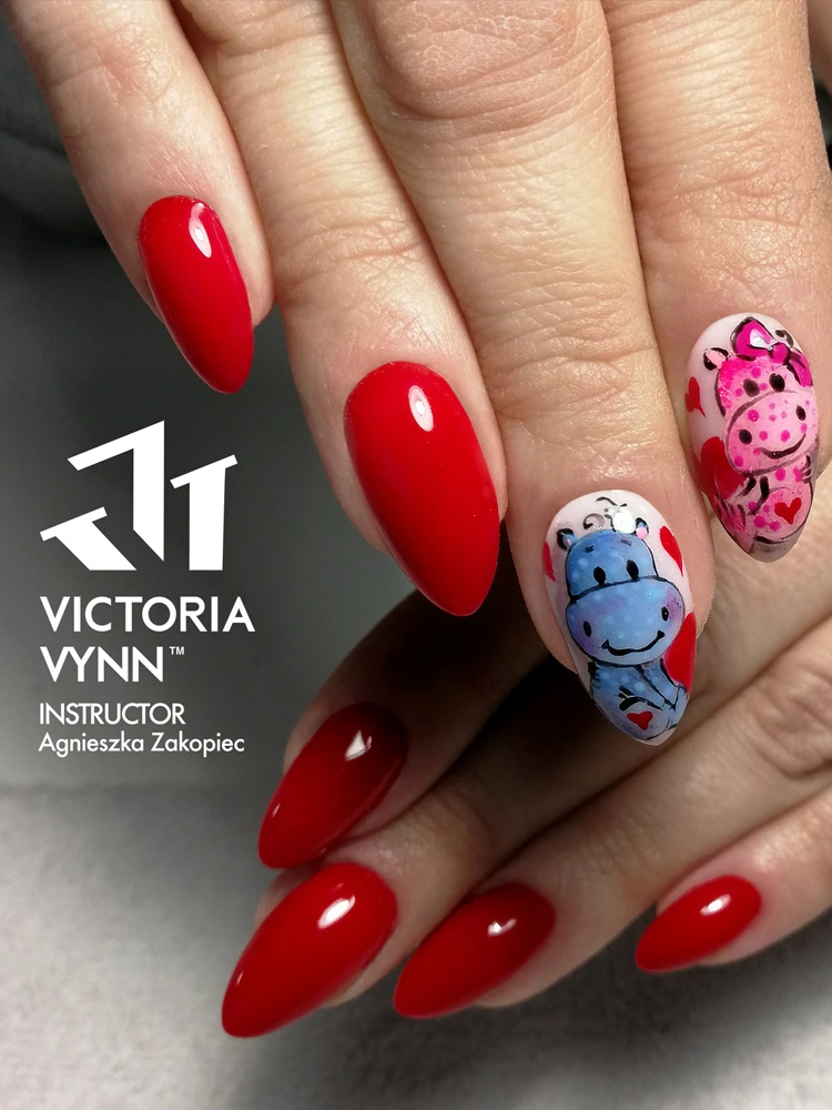Pure Creamy Hybrid Gel Polish No. 022 Ever Poppy 8 Best Selling Catchy Blood Red Nails Victoria VYNN Pure Creamy Hybrid 022 Ever Poppy 1 4