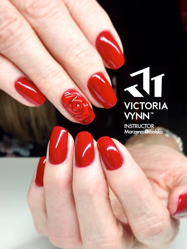 Best Selling Gel Red nail polish dark red Victoria VYNN Pure Creamy Hybrid 024 Forever Crimson