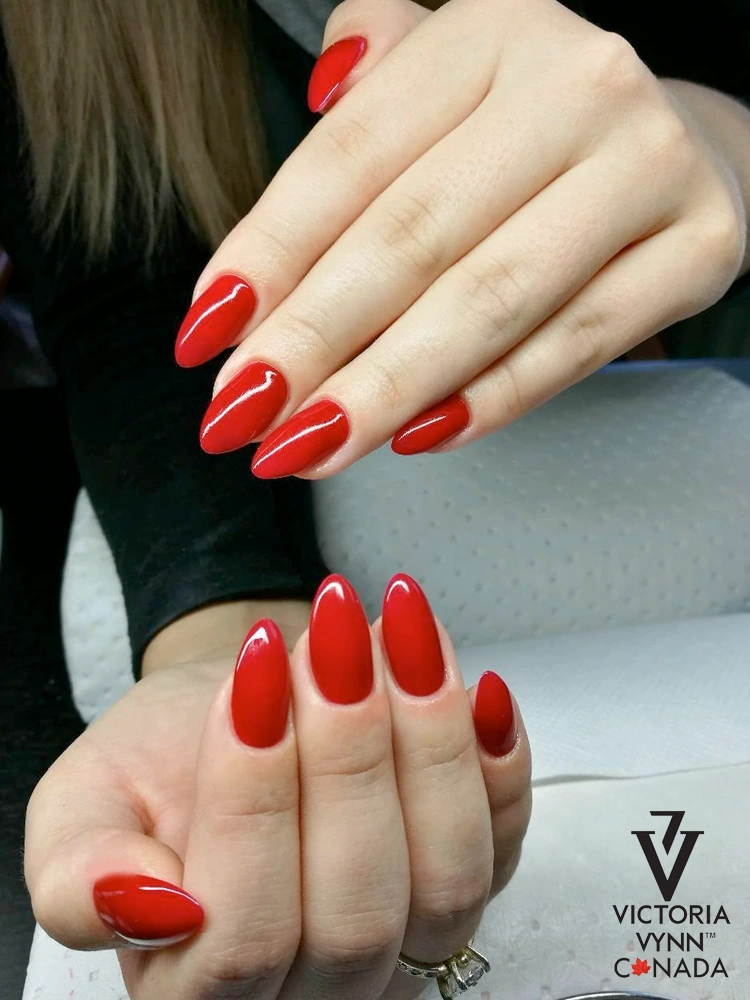 Best Selling Gel Red nail polish dark red Victoria VYNN Pure Creamy Hybrid 024 Forever Crimson 1 1
