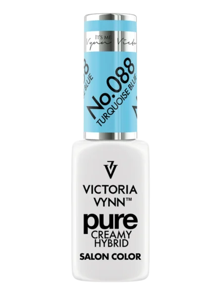 Best Turquoise Blue Nails Victoria VYNN Pure Creamy Hybrid 088 Turquoise Blue