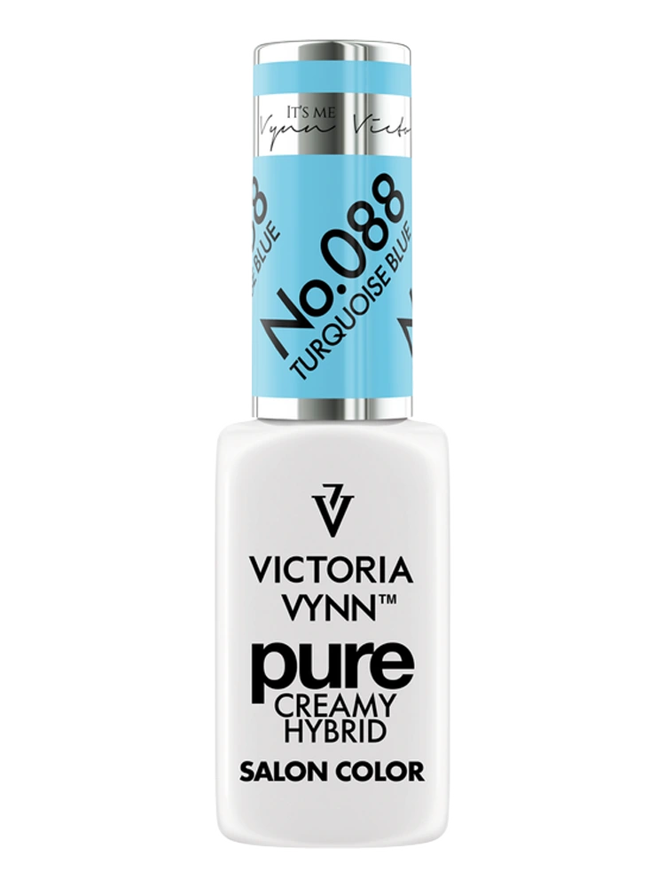 Best Turquoise Blue Nails Victoria VYNN Pure Creamy Hybrid 088 Turquoise Blue